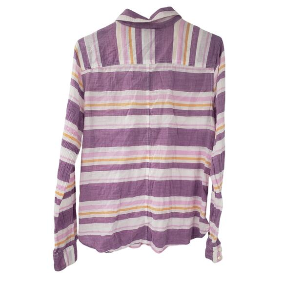 Stylus Striped Button Down Top - Women's Size Large - Picture 2 of 4